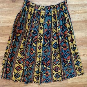 Vintage Roth LeCover Sport Skirt MultiColor Southwest Print Size 8